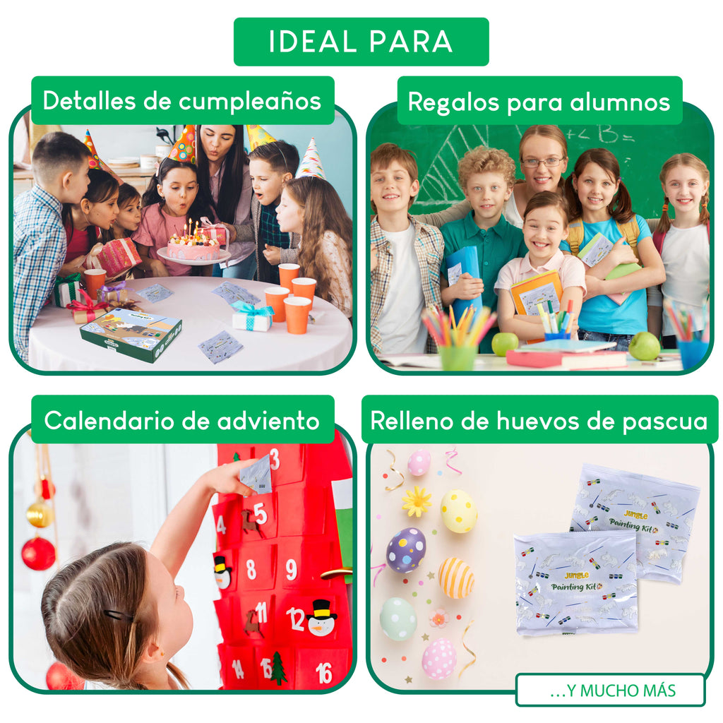 Animales para pintar - Detalle de cumpleaños