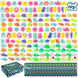Squishies con brillo en la oscuridad - Pack de 160 detalles de cumpleaños