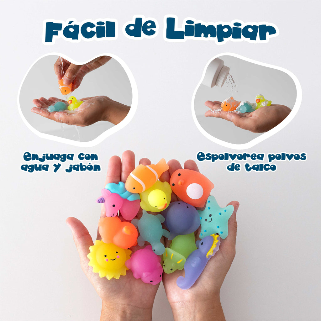 Squishies con brillo en la oscuridad - Pack de 160 detalles de cumpleaños