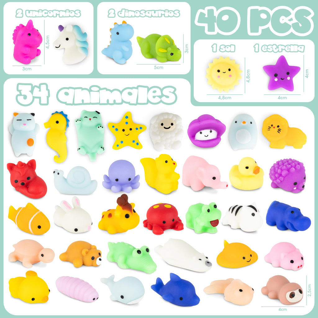 Squishies - Pack de 40 detalles de cumpleaños
