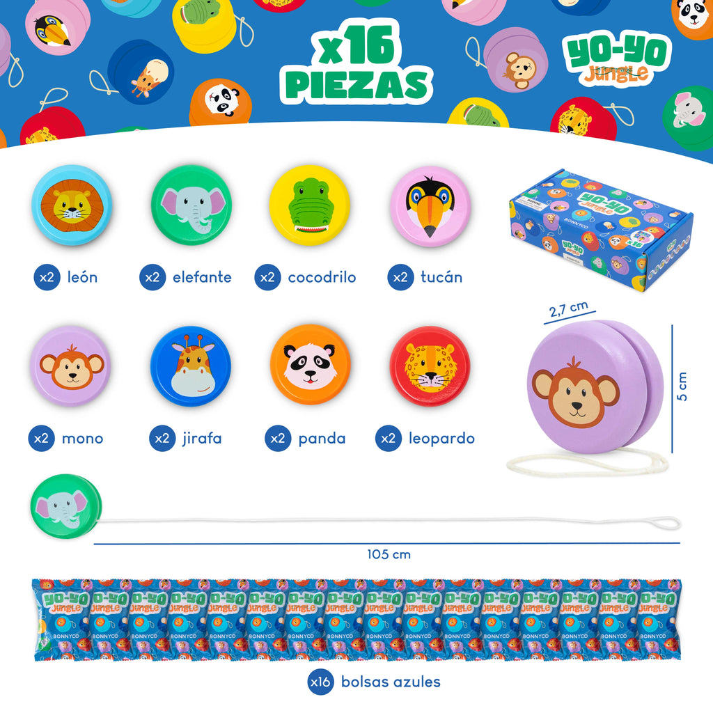 Yo-Yo - Pack de 16 detalles de cumpleaños