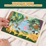 Puzzle de Madera de Animales - Pack de 6