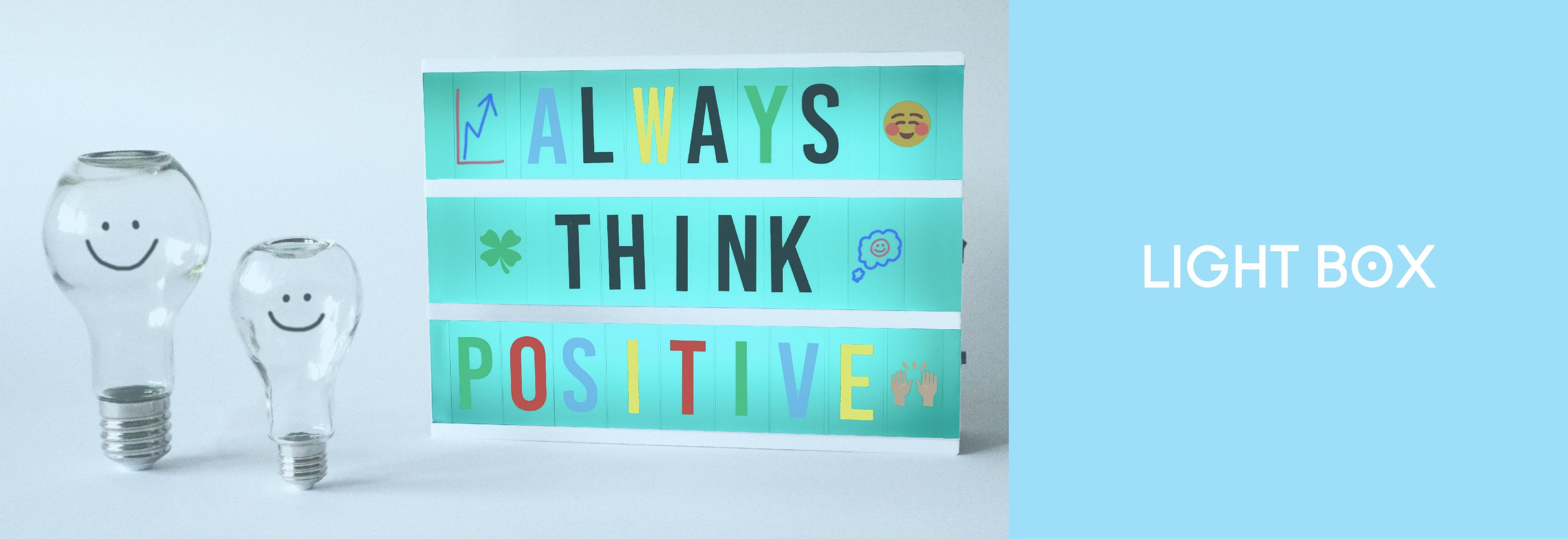 Las mejores cajas de luz con letras y 'emojis' para crear mensajes