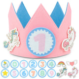 Corona de Cumpleaños con Unicornios