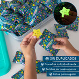 Squishies con brillo en la oscuridad - Pack de 80 detalles de cumpleaños