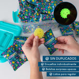 Squishies con brillo en la oscuridad - Pack de 40 detalles de cumpleaños