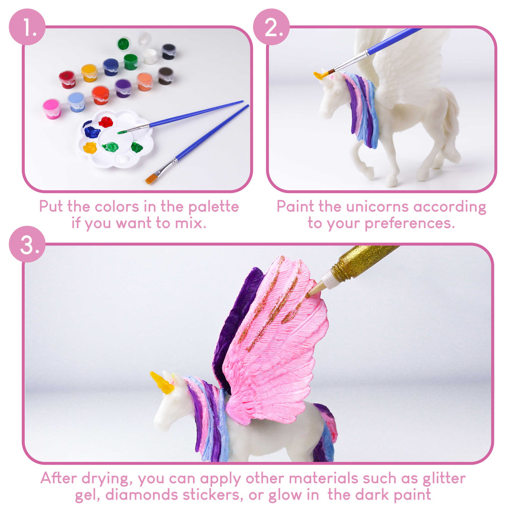  MOISO Paint Your Own Unicorn Painting Kit, Unicorns